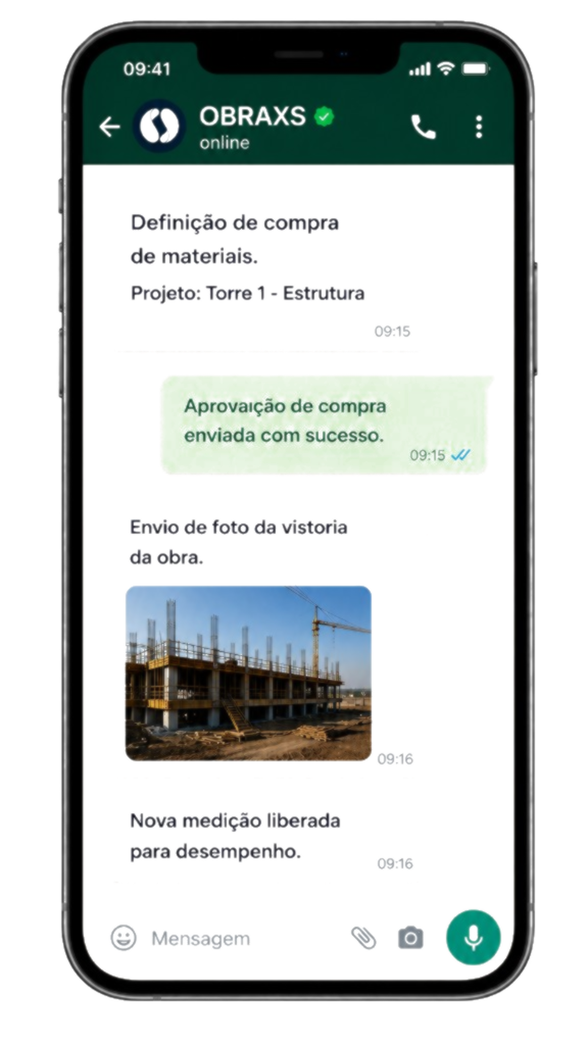 Automação WhatsApp OBRAXS